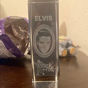 Elvis Rock and Roll Crystal Display